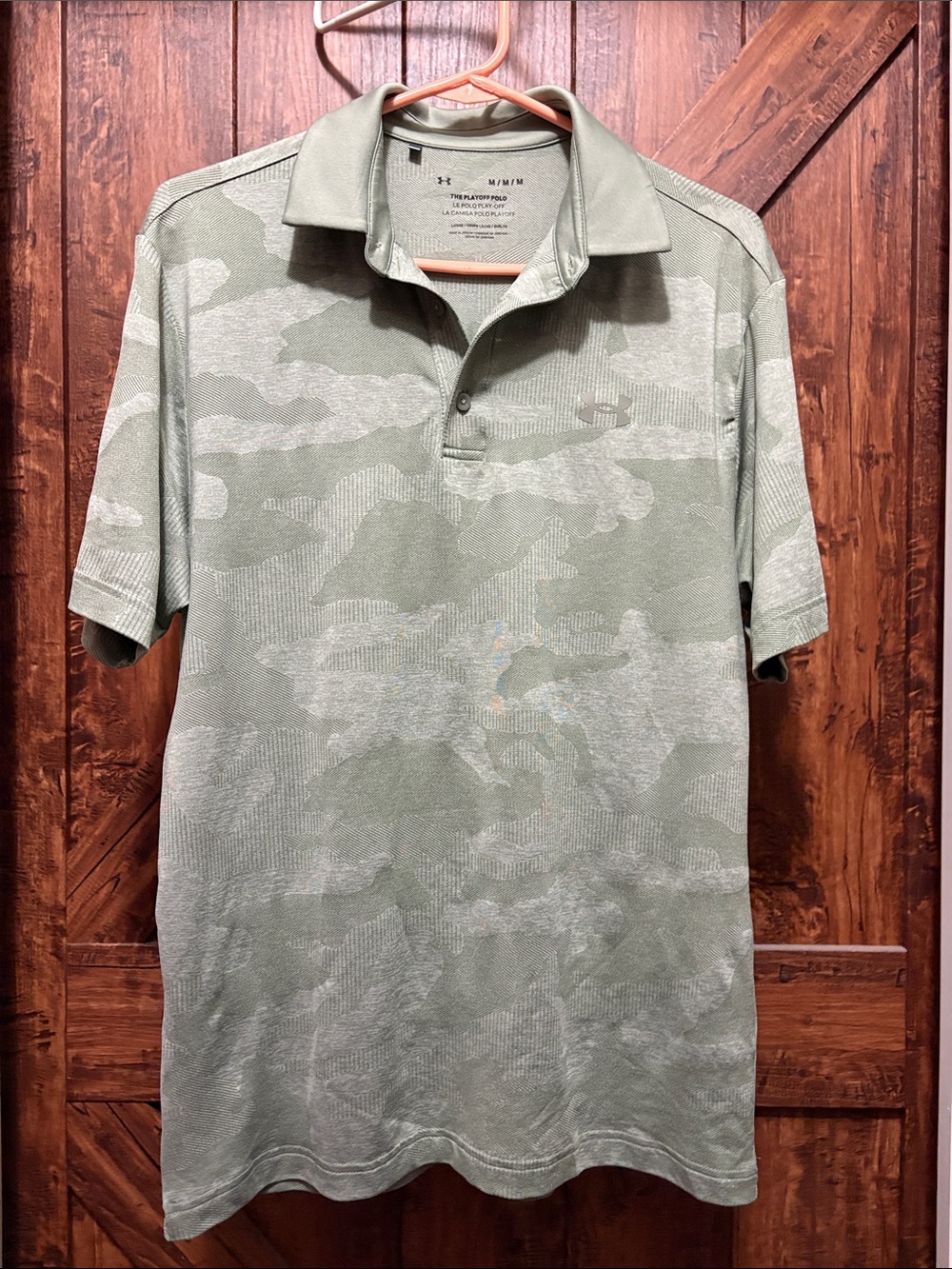 Under Armour Men’s Sage Green Camo Polo